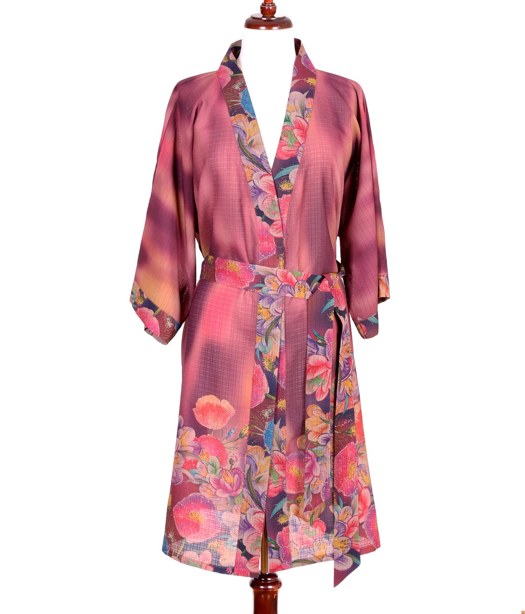 Women's Robe Kimono Style Robe Casual Long Robe Etsy