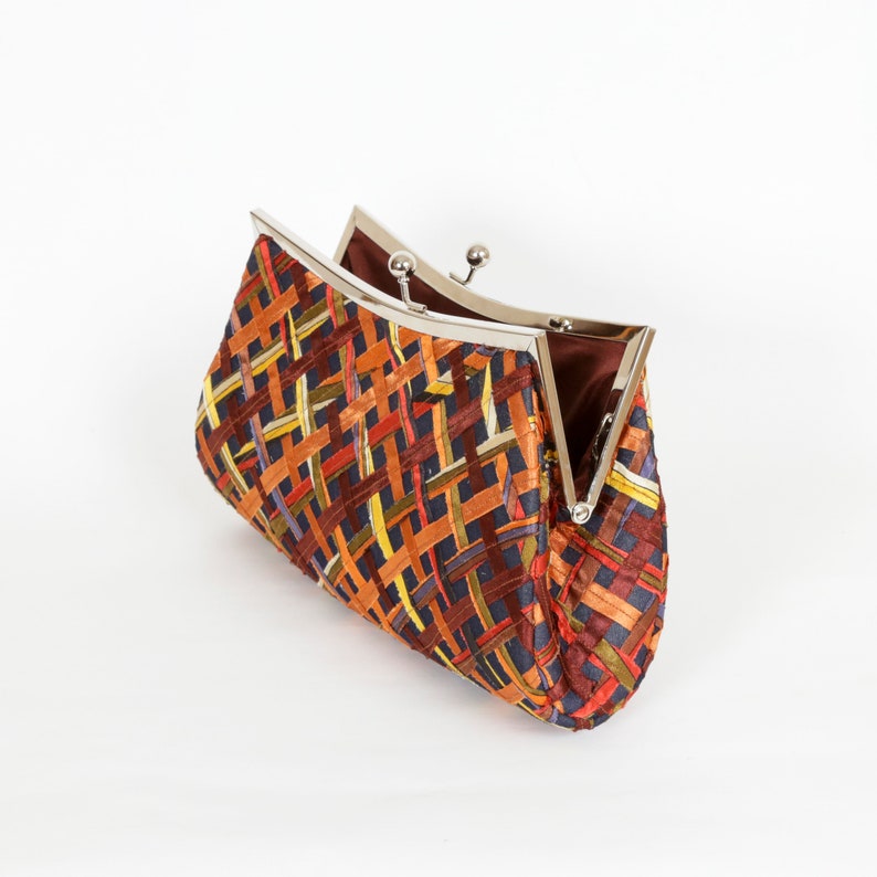 A Special Holiday Gift Patchwork evening Clutch Purse Evening Clutch Hand Woven Clutch Clutch Purse Evening Bag
