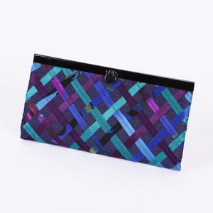 Hand Woven Fabric Ribbon Wallet, Women’s Wallet, Cash Envelope Wallet,