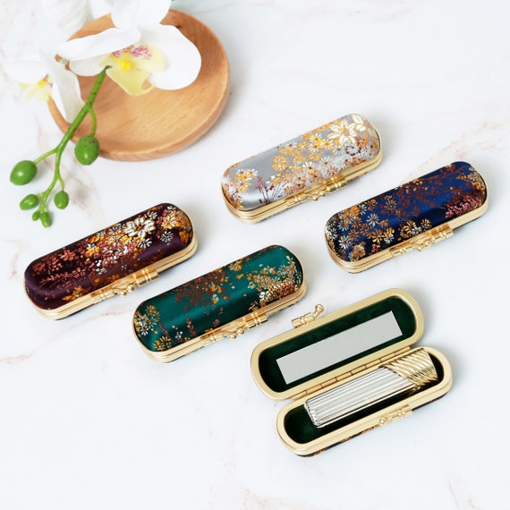 Floral Lipstick Case Lipstick Organizer Lipstick Holder With 