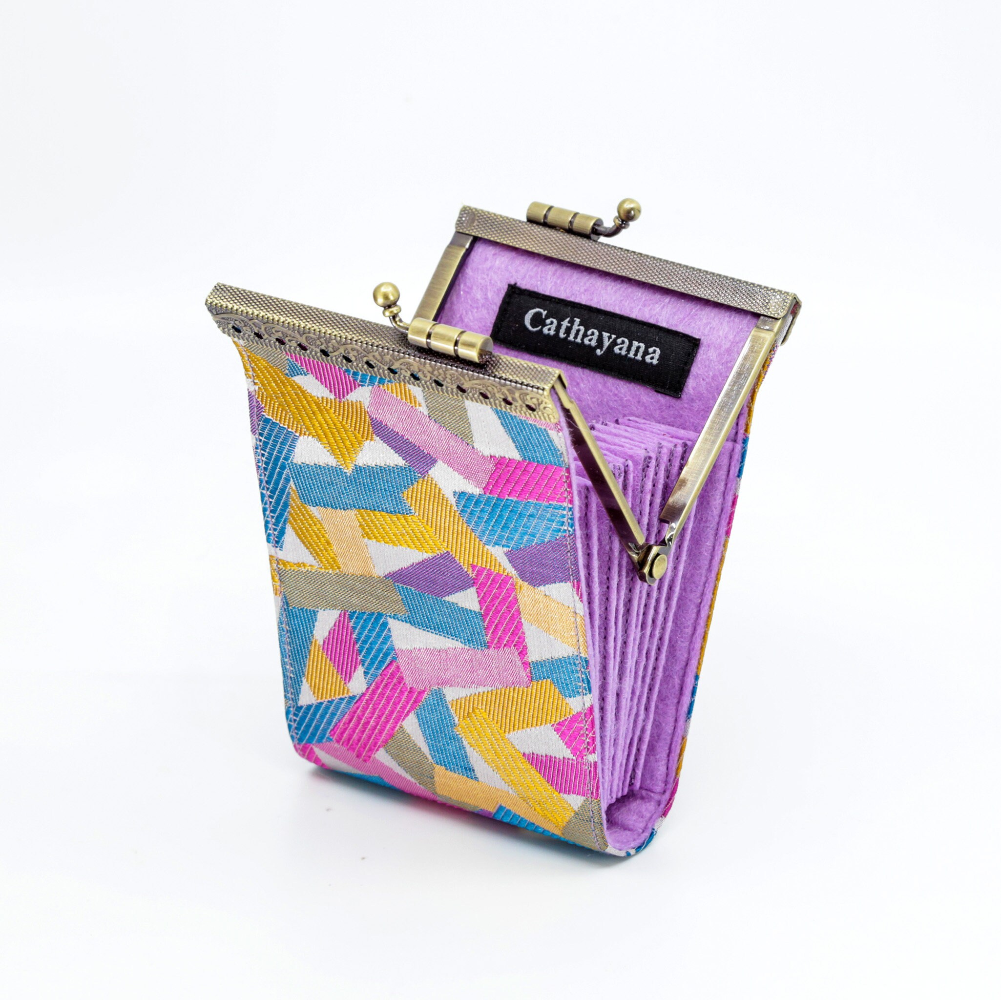 Handmade Brocade Card Holder Cathayana Wallet with RFID Blocking