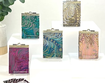 Handmade Peacock Pattern Wallet: RFID Blocking Card Holder