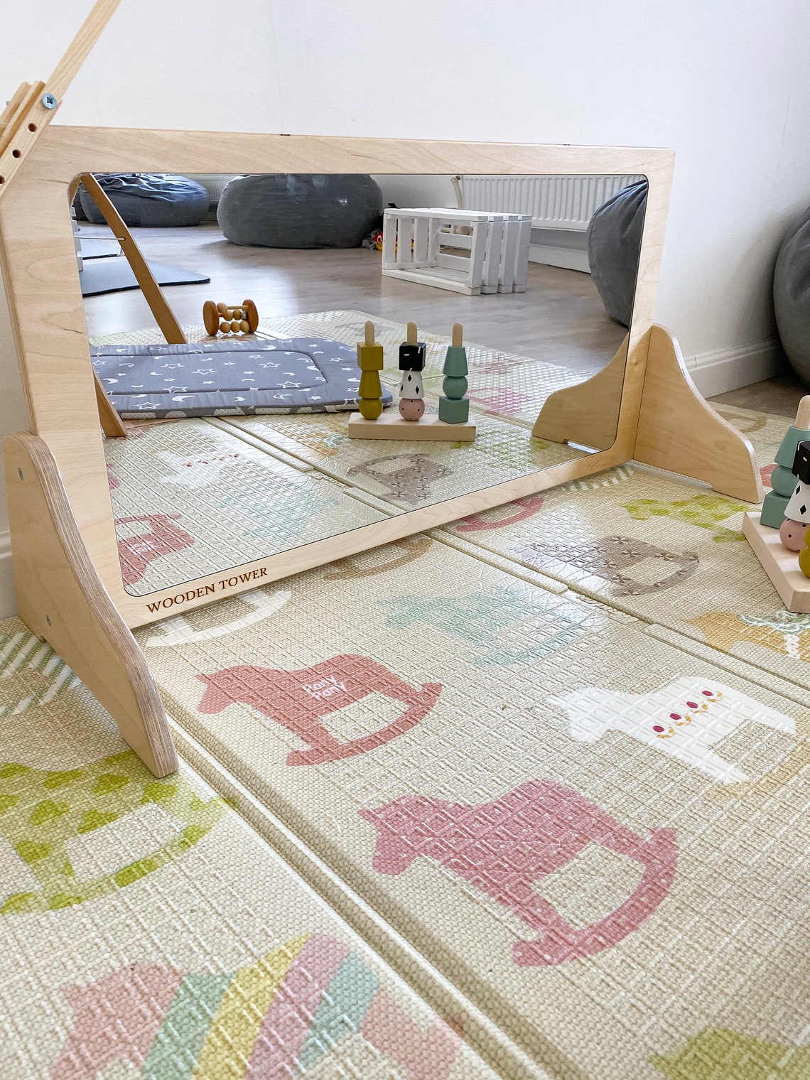 Montessori mirror Mirror baby safe Montessori mirror for Etsy