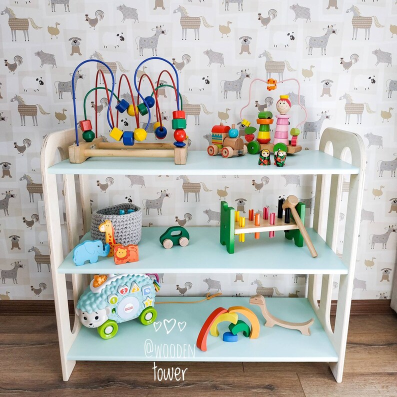 Montessori Shelving Shelf Display Rack for Toys Childrens Etsy