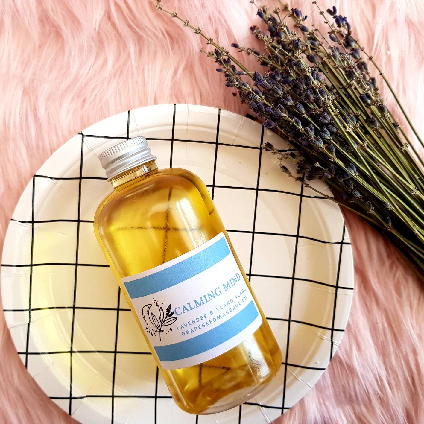 Calming & Relaxing Massage Oil 100ml Natural Essential Oils Etsy