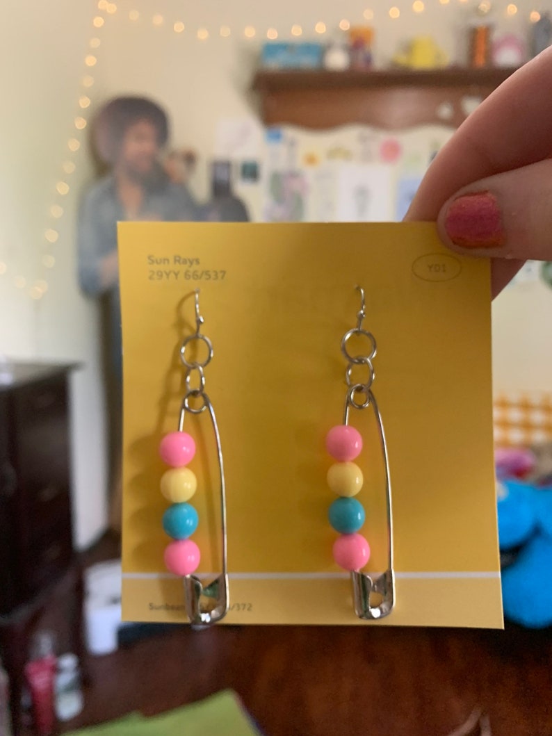 Handmade Pansexual Earrings