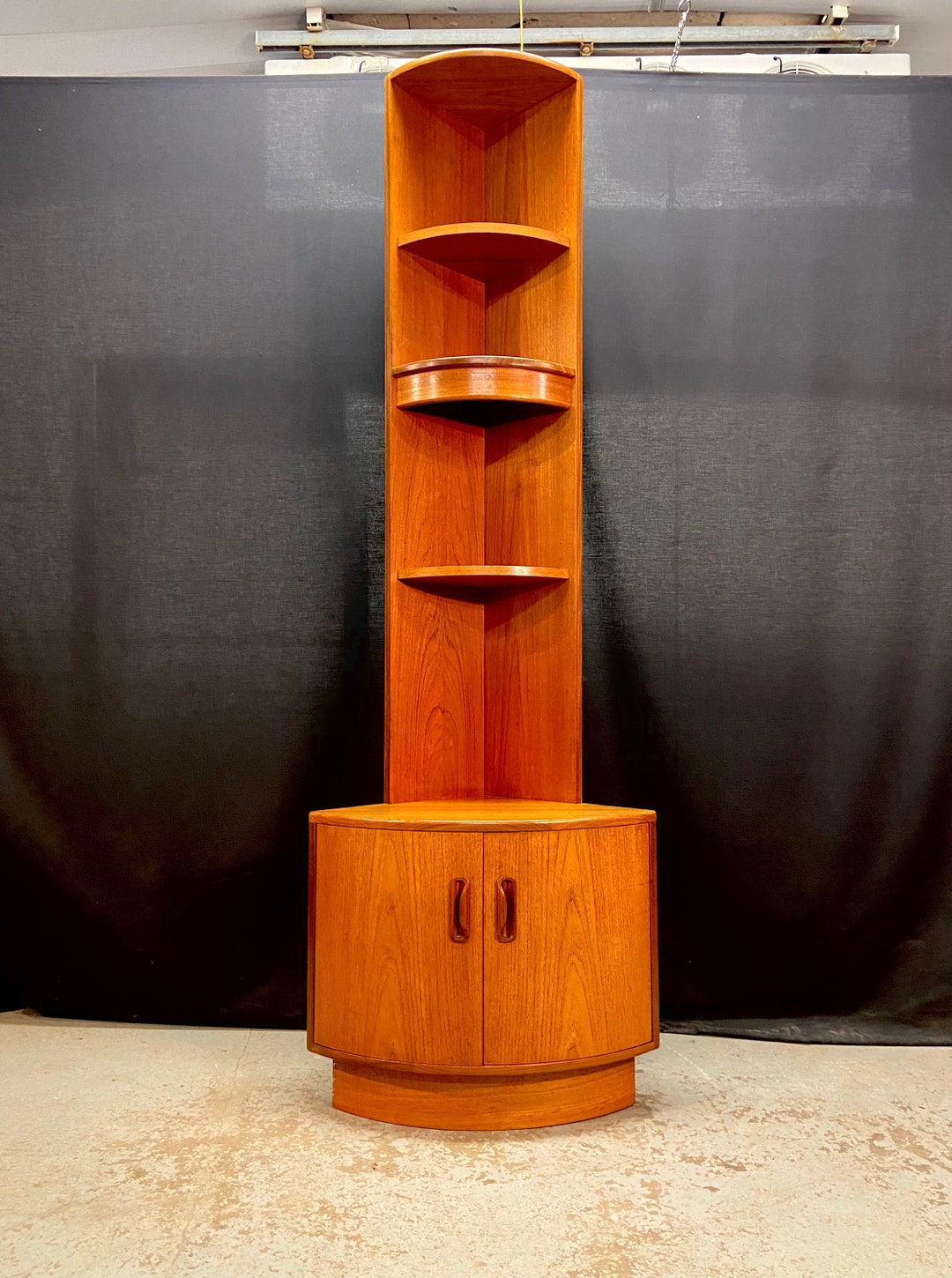 G Plan Corner Unit Vintage Teak Shelf Retro Mid Century Fresco