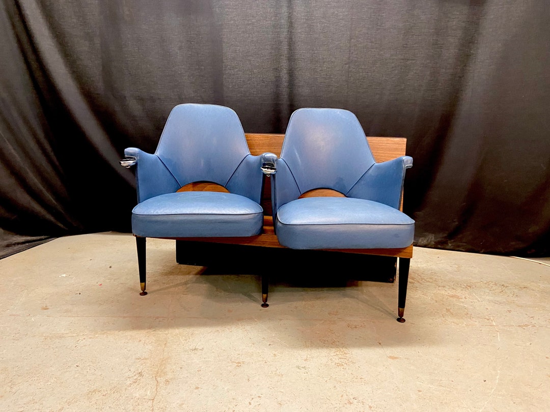 Vintage Waiting Room Seats Retro Chairs Mid Century Etsy UK