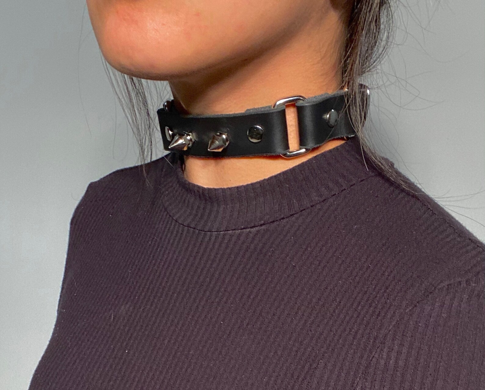 Stud choker / Collar / Mens /Womens Etsy
