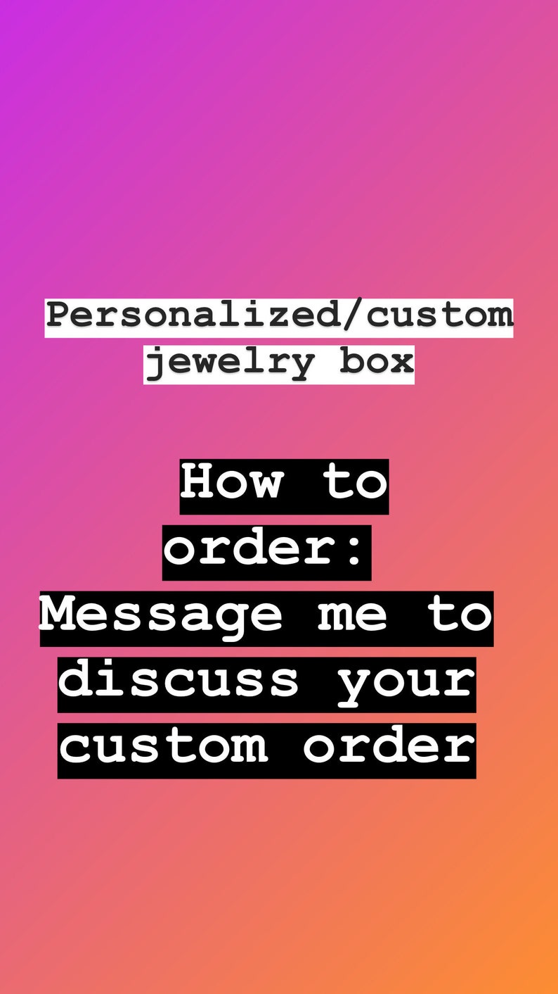 custompersonalized jewelry box