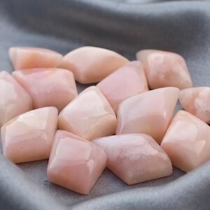 Natural Pink Opal Cabochon, Kite Shape Calibrated Gemstone Making For Jewelry.