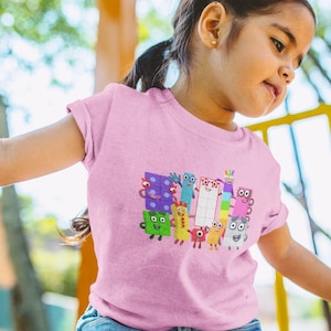 1-10 Numberblocks T-Shirt, 2T-6T, Unisex, 100% Cotton