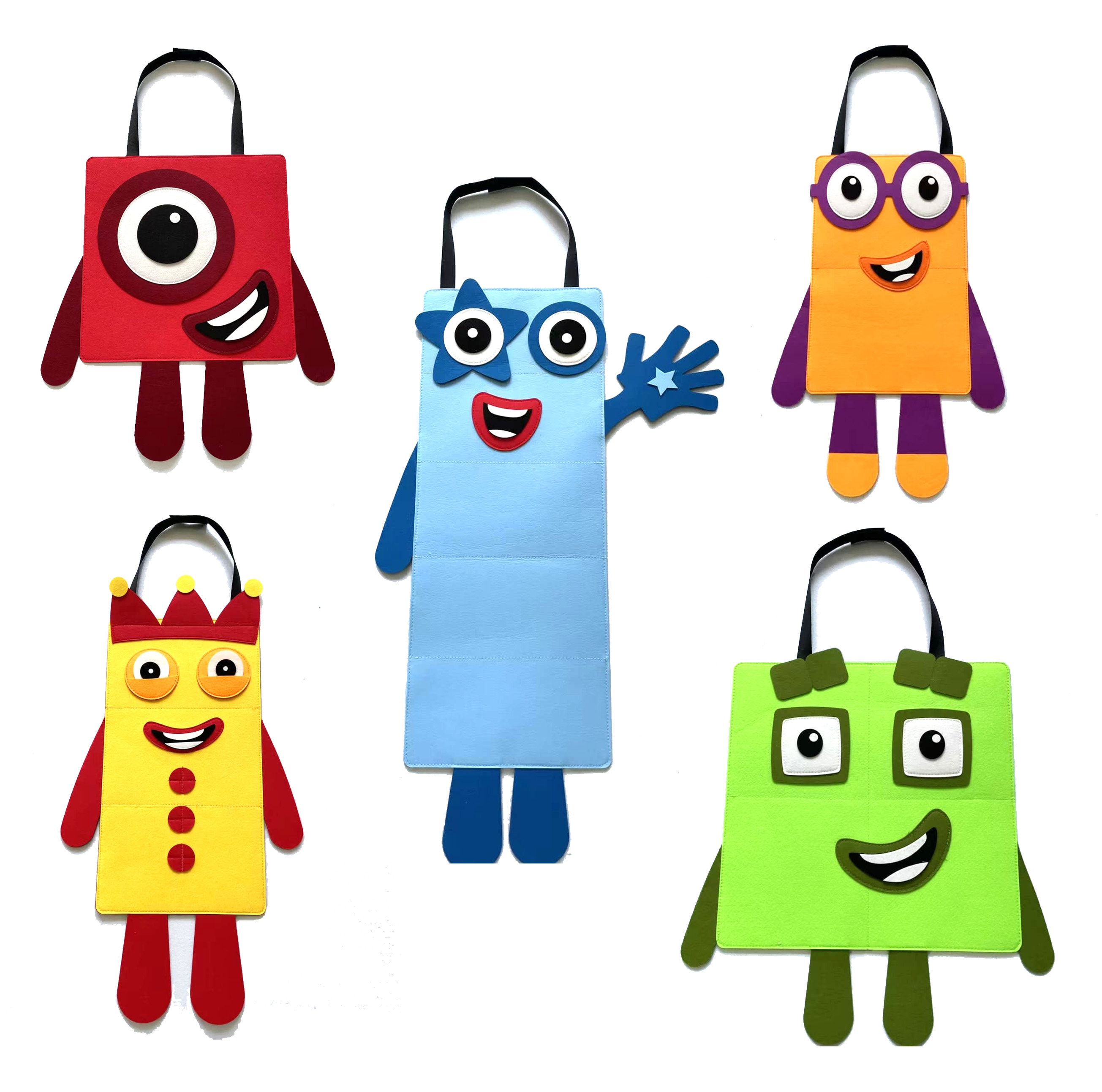 Numberblocks Costume, Halloween Costume, Birthday Costume, Characters 1-5 