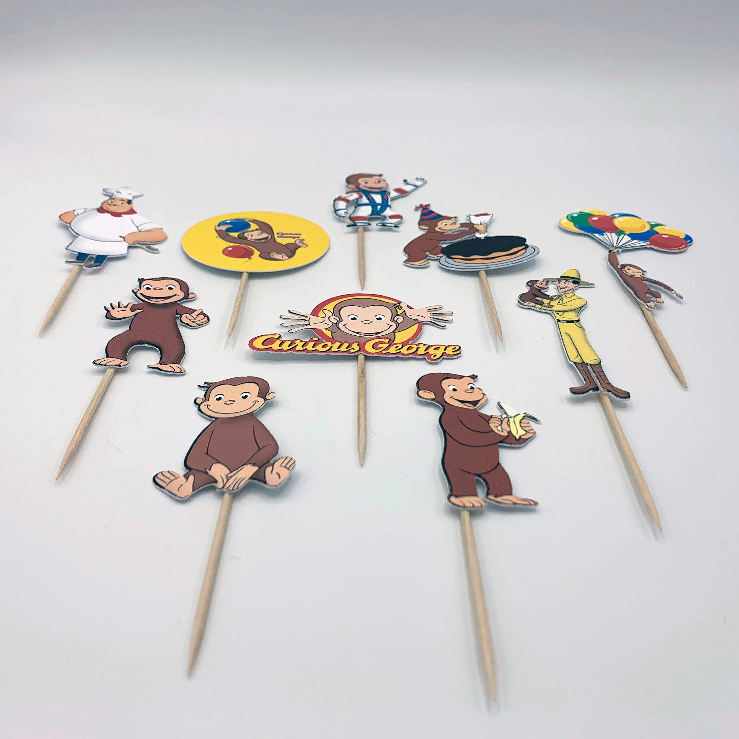 Curious Cupcake Toppers Curious Cake Topper Etsy