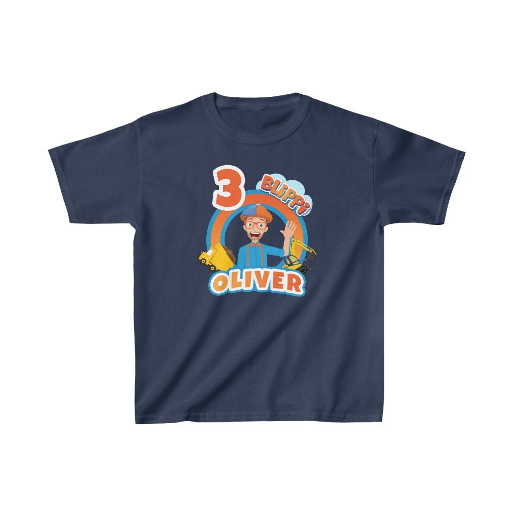 Personalized Blippi Birthday T-shirt Custom Blippi Shirt - Etsy