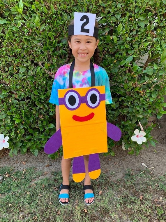Numberblocks Two Costume Halloween Costume Birthday Costume Etsy