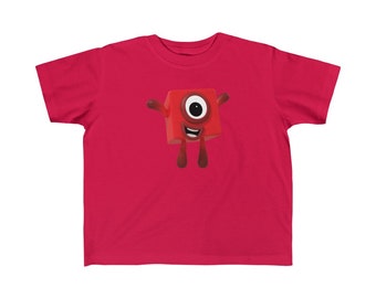 Numberblocks One (1) T-Shirt, 2T-6T, Unisex, 100% Cotton