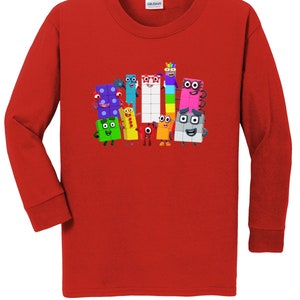 Numberblocks Long Sleeve T-Shirt, Youth XS-XL