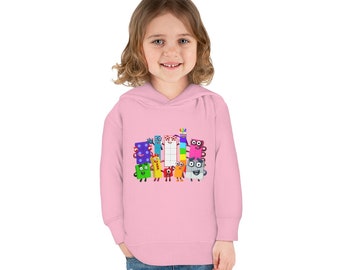 Numberblocks Pullover Fleece Hoodie for Toddlers, Unisex
