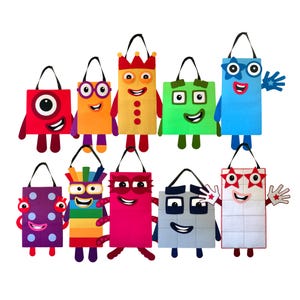 Numberblocks Costume, Halloween Costume, Birthday Costume, Characters 1-10
