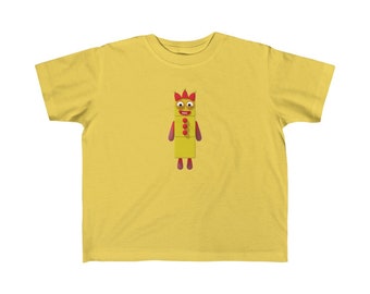 Numberblocks Three (3) T-Shirt, 2T-6T, Unisex, 100% Cotton