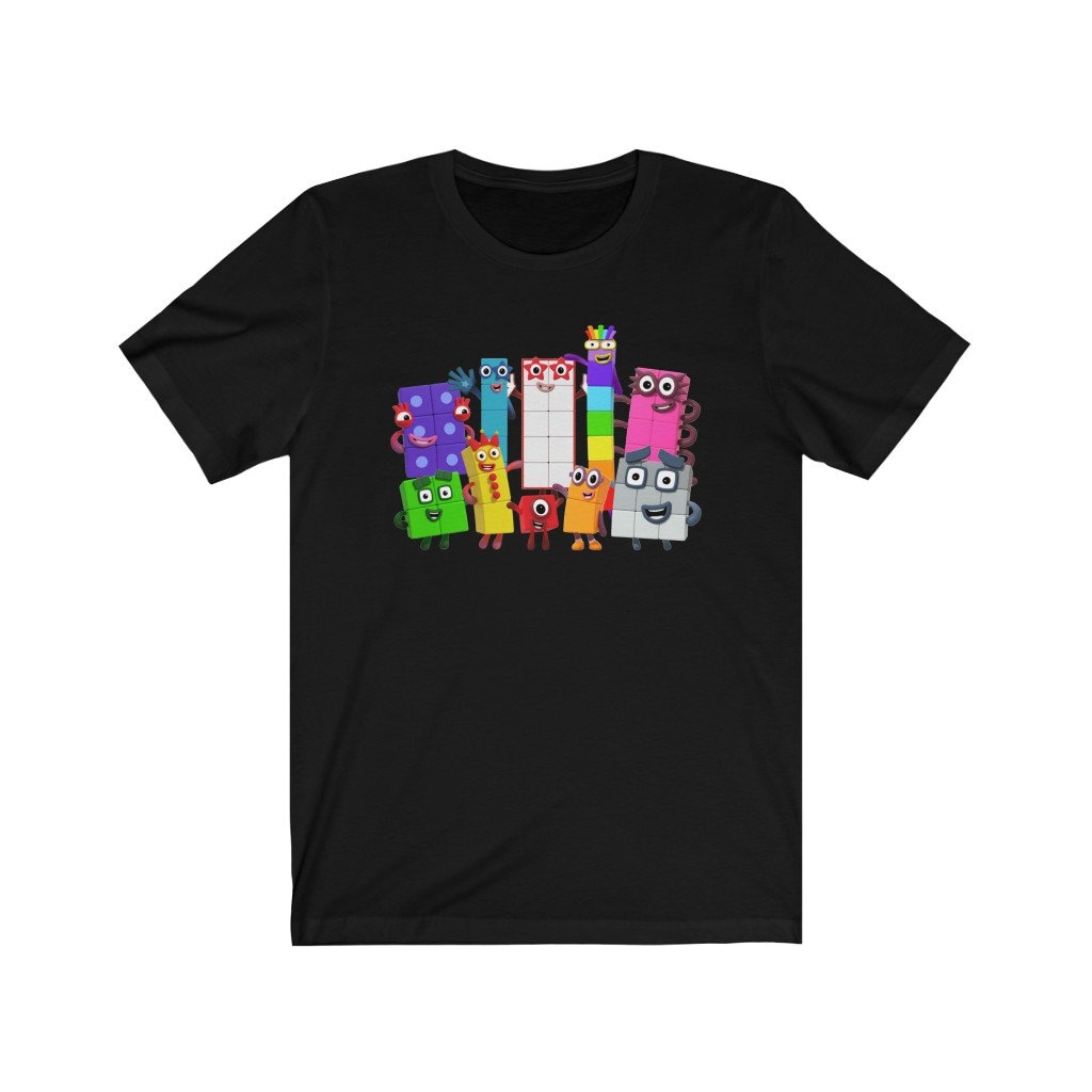 1-10 Numberblocks T-shirt, Adult XS-3XL, Unisex, 100% Cotton - Etsy