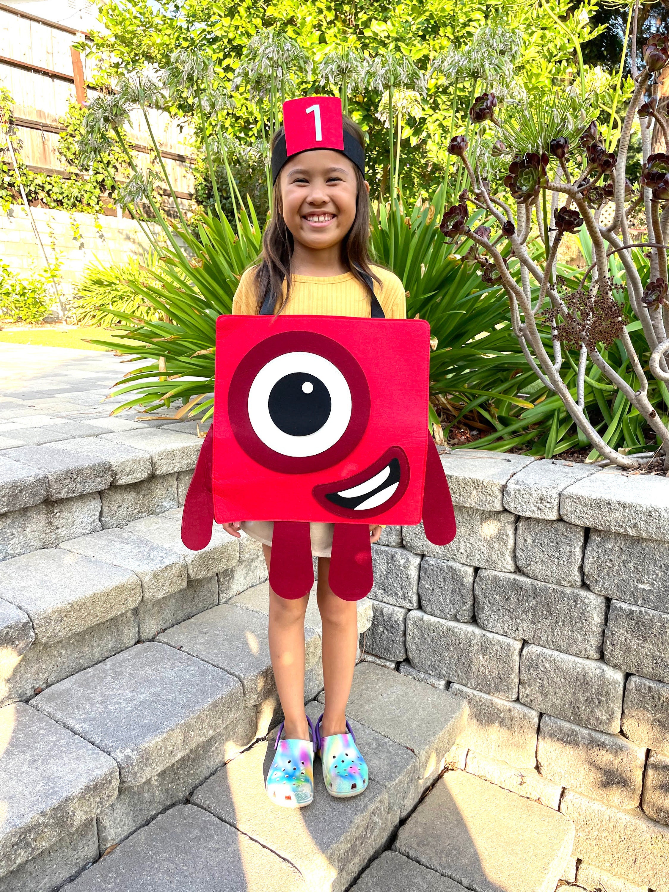 Numberblocks Costume Kids Number Block One Numberblocks Costume Kids Number Block One