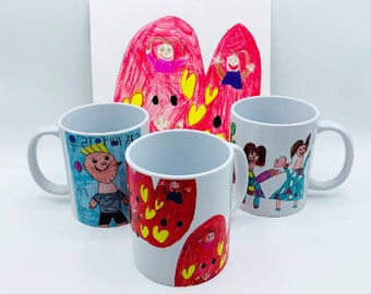 Mug Designed by Your Child - Personalized Custom Drawing 11 Oz Mug