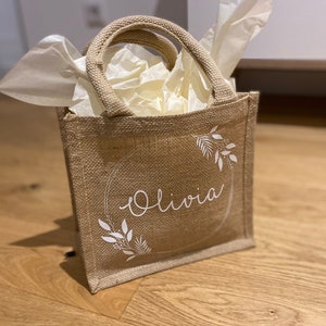 jute bag | jute bag | gift bag | shopping bag | Shopping | Personalized with name| bride | maid of honor | shop