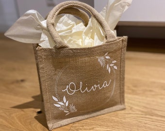 jute bag | jute bag | gift bag | shopping bag | Shopping | Personalized with name| bride | maid of honor | shop