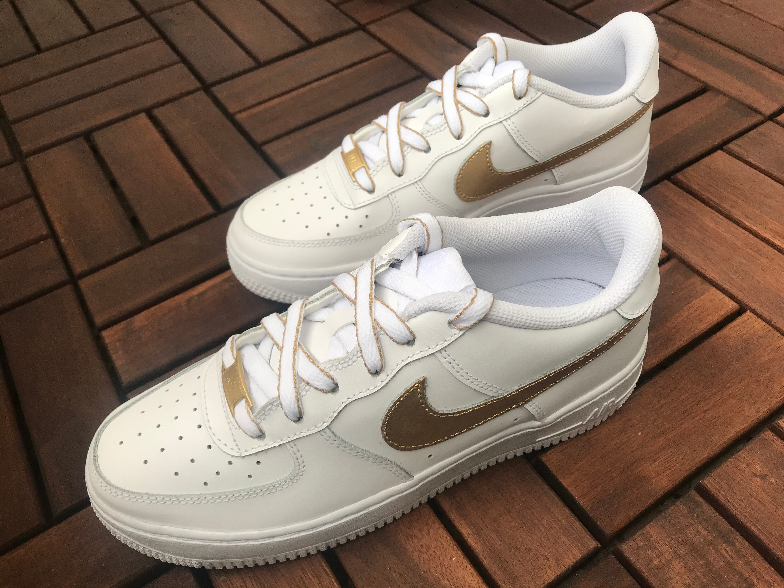 custom gold air force 1