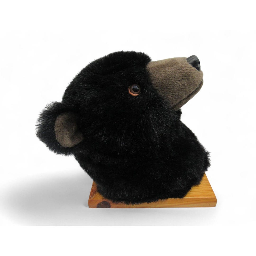 Vintage CIMA Black Bear Plush Wall Mount Cabin Decor Canada Faux Fur - Etsy