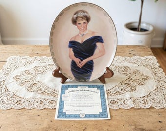 Prinsessan Diana Bradford Bytestallrik En mycket speciell prinsessa & äktenskapscertifikat 20 cm