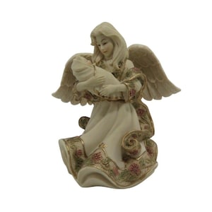 Sarahs Angels "Mother & Child" Figurine Collectible 2005 Avon Polystone 4" Tall Boxed