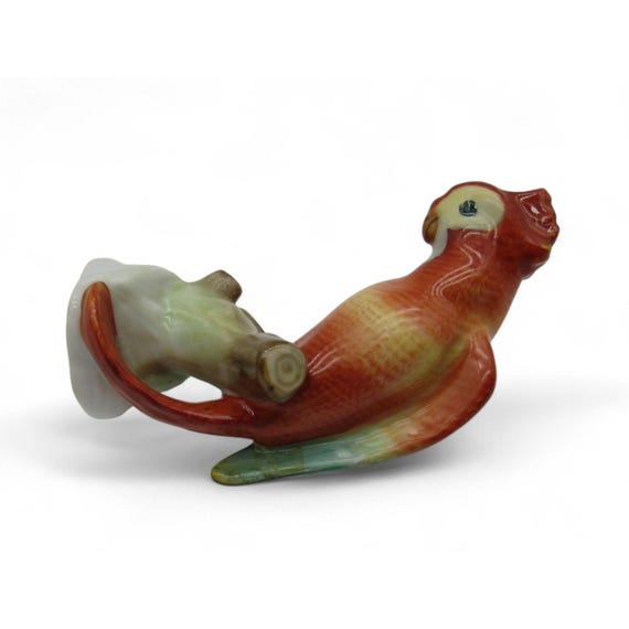 Rare Herend Hungary Parrot Figurine 1950s Vintage-damaged-us