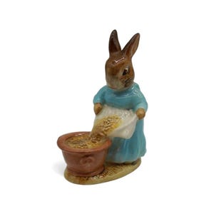Beswick Beatrix Potter Cecily Parsley Hand-Painted Vintage Figurine-US Duties Prepaid