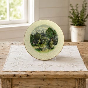 Devon Ware Fieldings British Scenes Plate 13" England Vintage