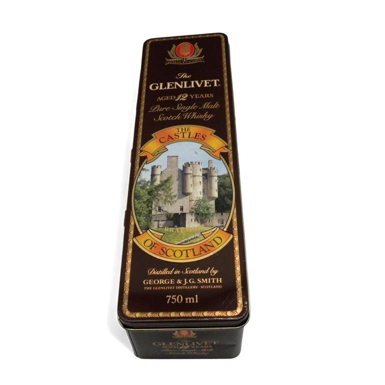 Glenlivet Castles of Scotland Tin 12 Year Scotch Whisky Vintage-us 