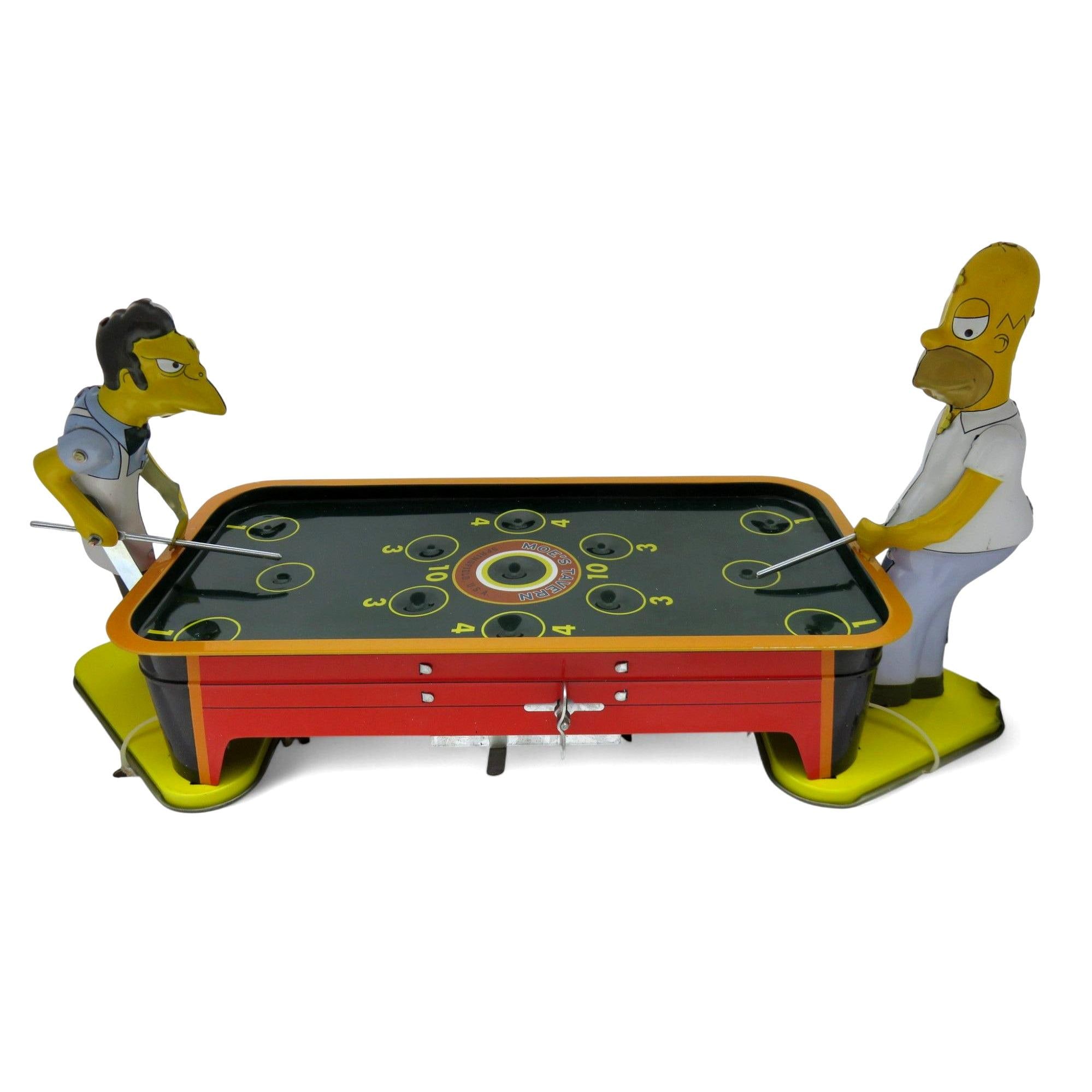 THE SIMPSONS MOE’S TAVERN POOL GAME 2002 THE SIMPSONS MOE'S TAVERN POOL GAME WIND UP TIN ACTION