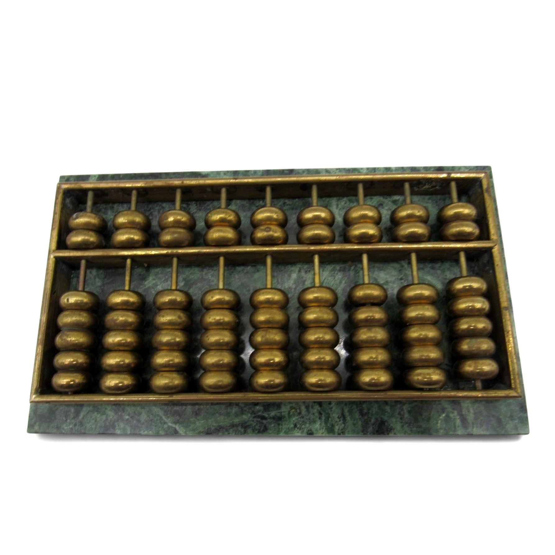 国内稀少！ 純真鍮 手作り 中国古代コレクション 金そろばん 如意そろばん 風水開運 縁起物 コレクション DQL-39 真鍮そろばん 風水 装飾 中国そろばん 置物 中国の数学 計算ツール 子供 大人用 コレクション 富を引き付ける 幸運 そろばん 装飾