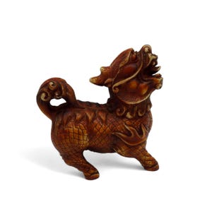 Chinese Foo Dog Figurine Guardian Lion Decor China Vintage 5"-US Duties Prepaid