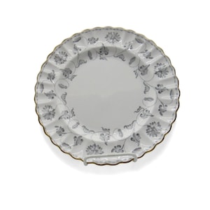 SPODE COLONEL Scalloped Plate Gold Rim England Vintage 10.5&quot;