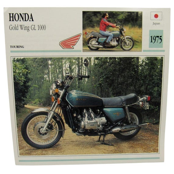 Honda Gold Wing GL 1000 1975 Japan Touring Atlas Edito-service SA