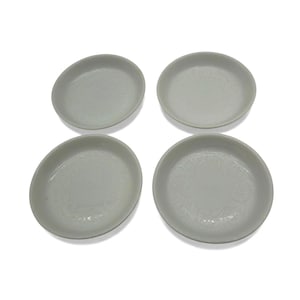 Easterling Porcelain Dishes Embossed Salt Cellar Set Germany Vintage-US Duties Prepaid