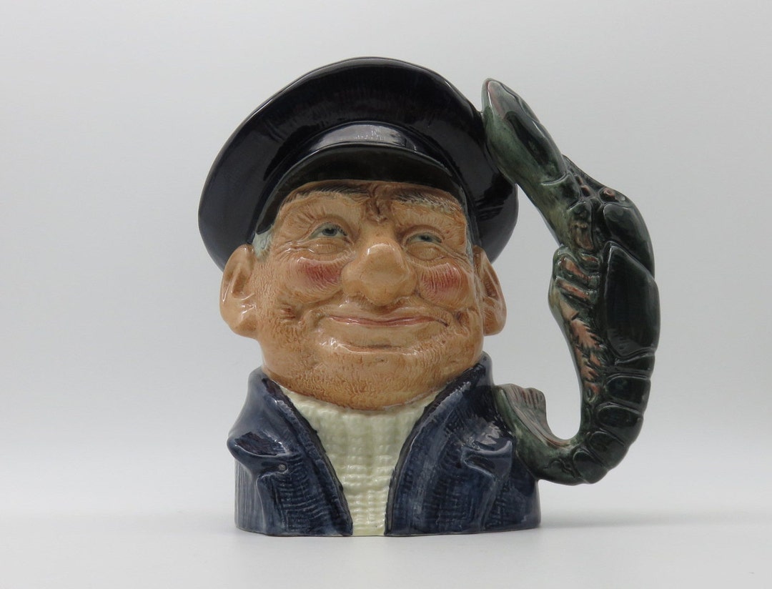 Vintage Large Royal Doulton Character Toby Jug Mug Lobster Man Etsy