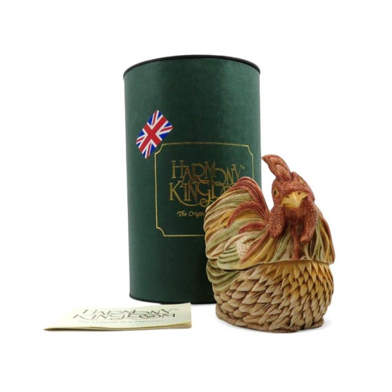 Harmony Kingdom RISE and SHINE Rooster Chicken 2002 Figurine