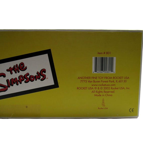 VINTAGE SIMPSONS Moe's Tavern Pool Game Tin Toy 2002