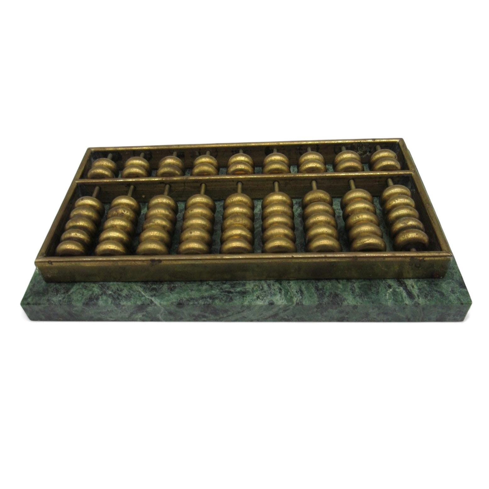 国内稀少！ 純真鍮 手作り 中国古代コレクション 金そろばん 如意そろばん 風水開運 縁起物 コレクション DQL-39 真鍮そろばん 風水 装飾 中国そろばん 置物 中国の数学 計算ツール 子供 大人用 コレクション 富を引き付ける 幸運 そろばん 装飾