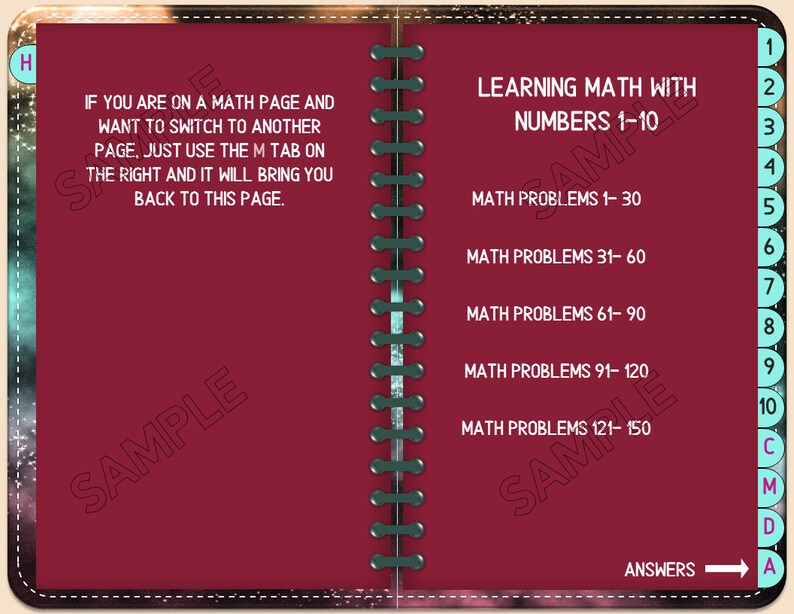 My Learning Numbers Digital Activity Book, Learn to Count From 1-10 ...