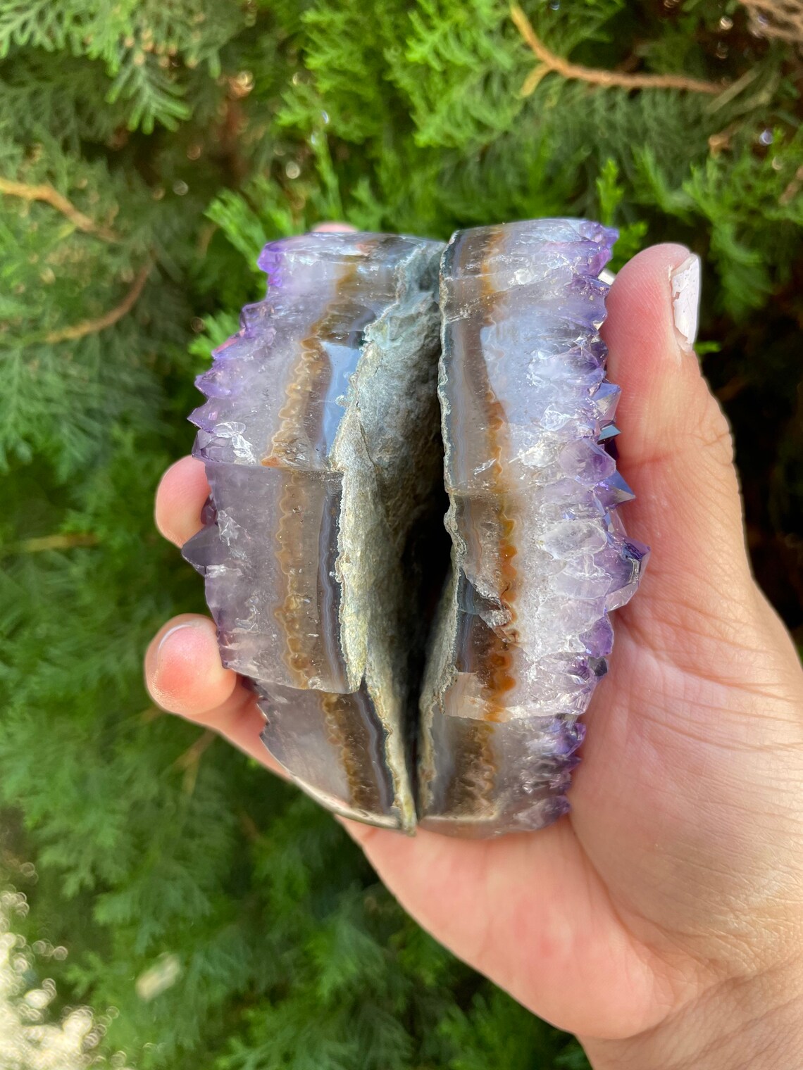 Angel Amethyst wings on stand amethyst cluster wings crystal Etsy